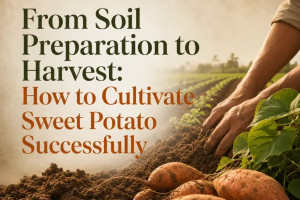 How to cultivate sweet potato from soil preparation and planting to healthy crop development