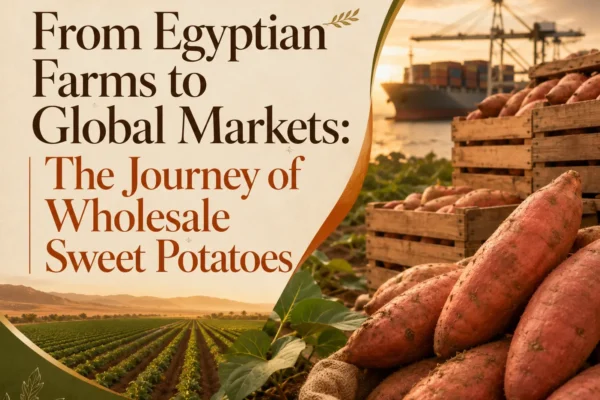 Sweet potato wholesale supply from Egyptian farms prepared for global export markets